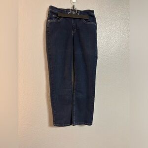 Women’s Riders by Lee dark blue straight leg petite denim jeans size 10 P